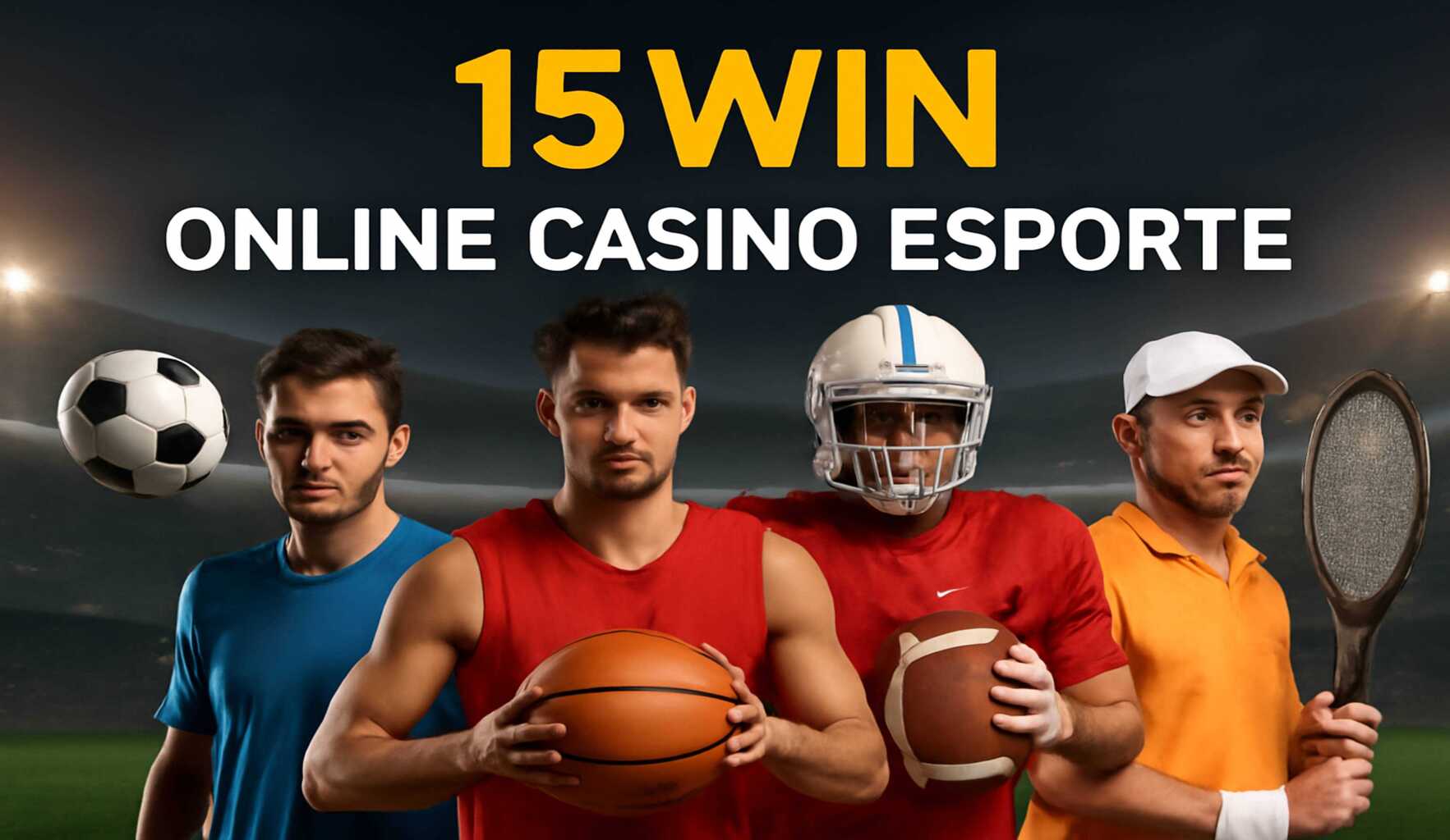 Aposte em apostas esportivas no cassino online 15WIN